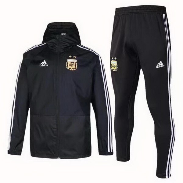 Rompevientos Argentina Conjunto Completo 2018-19 Negro